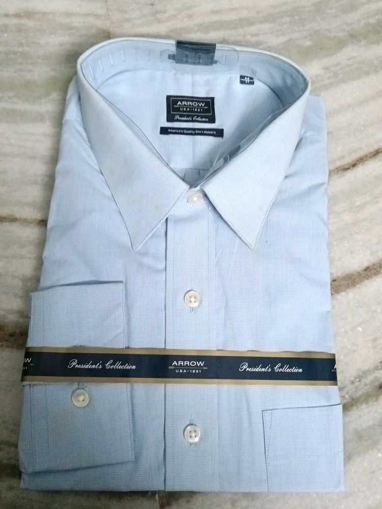 Arrow President's Collection Light Blue Dress Shir