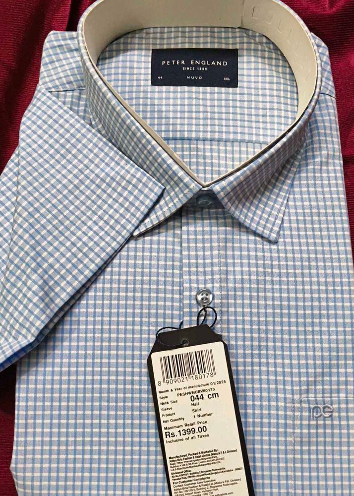 Peter England Checkered Shirt