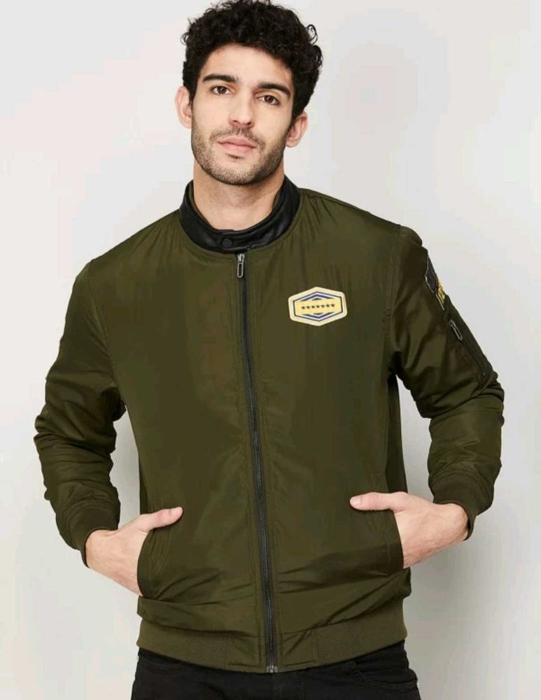 Olive Green Bomber Jacket