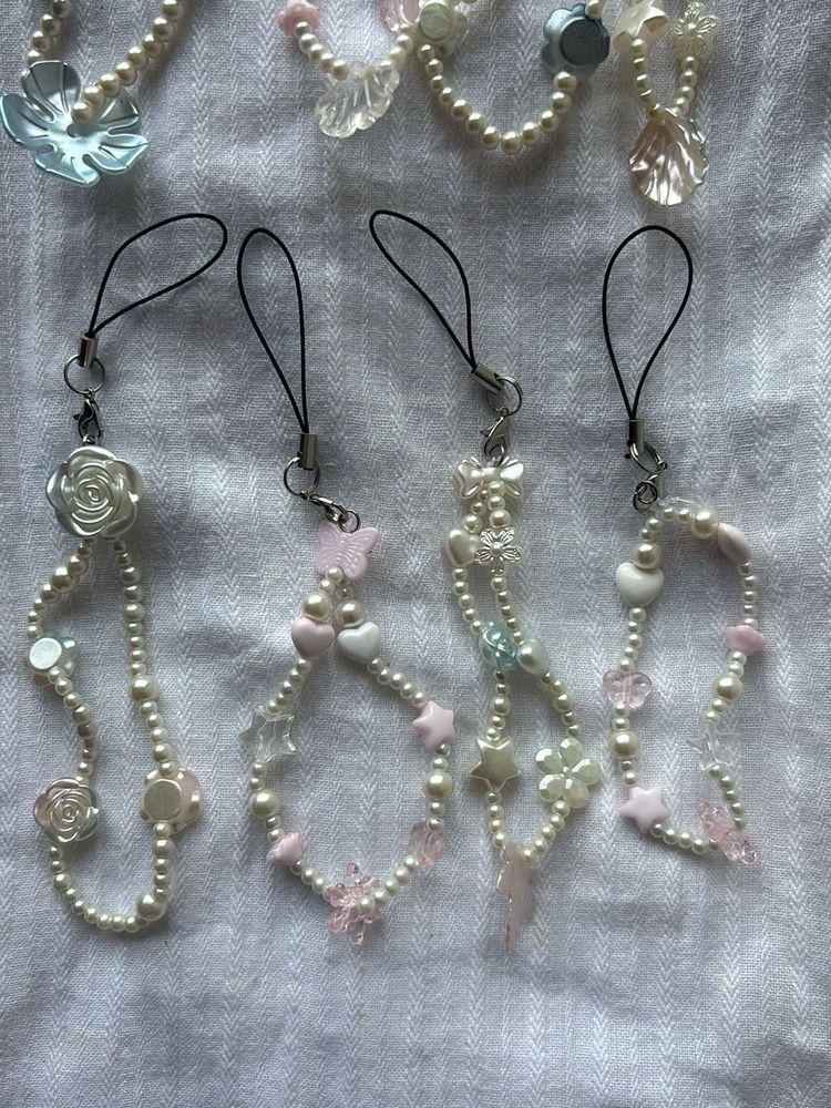 Whimpsical Beaded Phone Charms