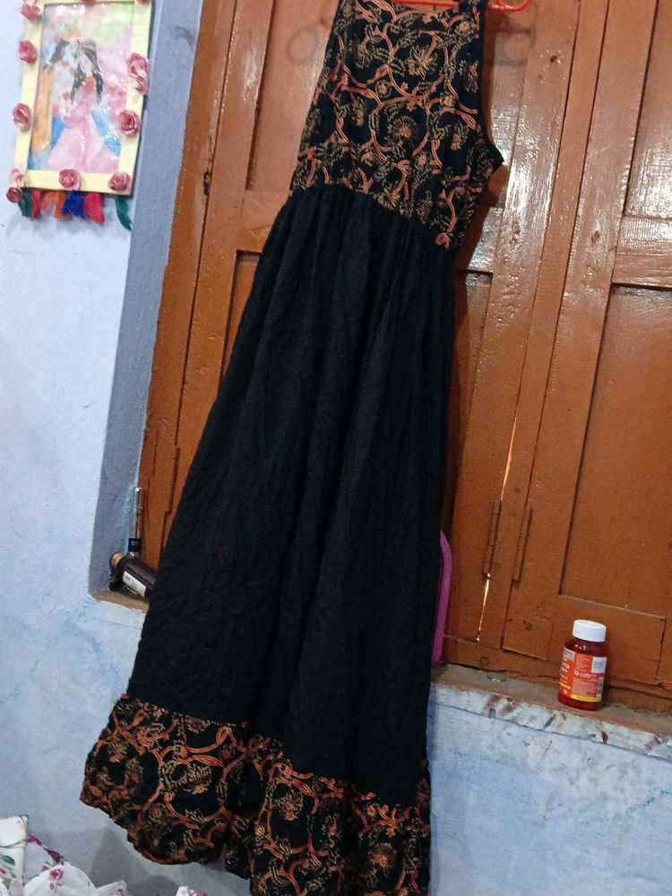 Elegant Black Ethnic Gown
