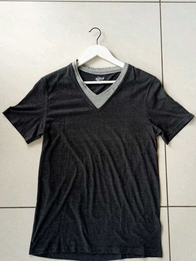 CELIO Grey V-Neck T-Shirt
