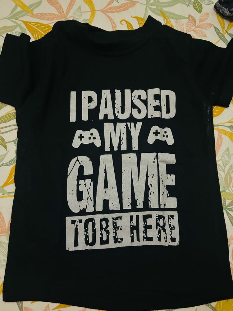 Stretchy Gamer Black T-Shirt