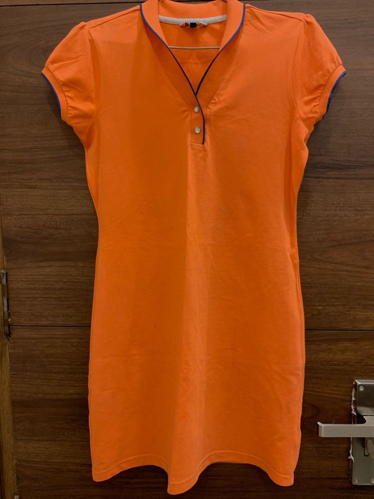 Orange Bodycon Dress
