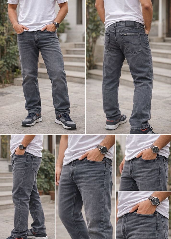 Leee Stylish Greyish Black Jeans