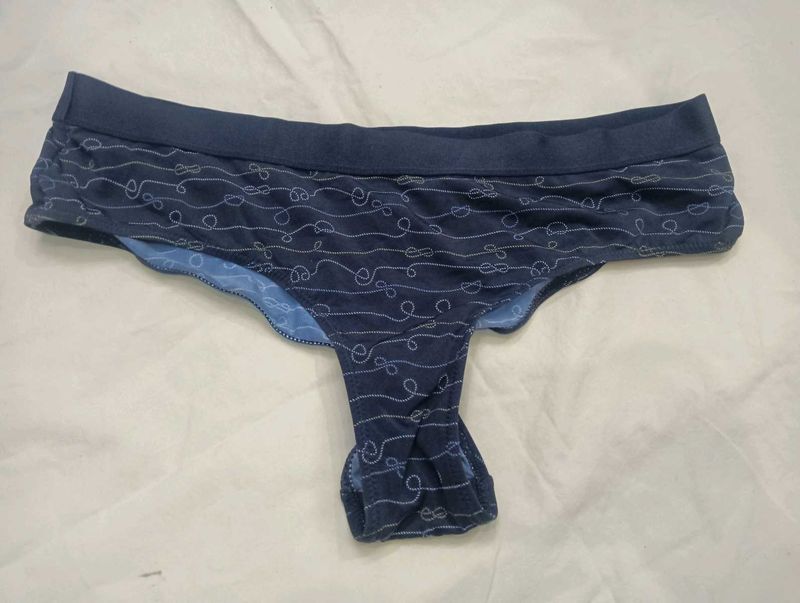 Navy Blue 💙 Printed Thong Panty