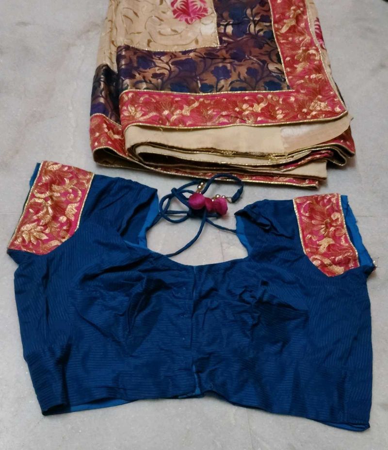 Elegant saree with Embellished blouse