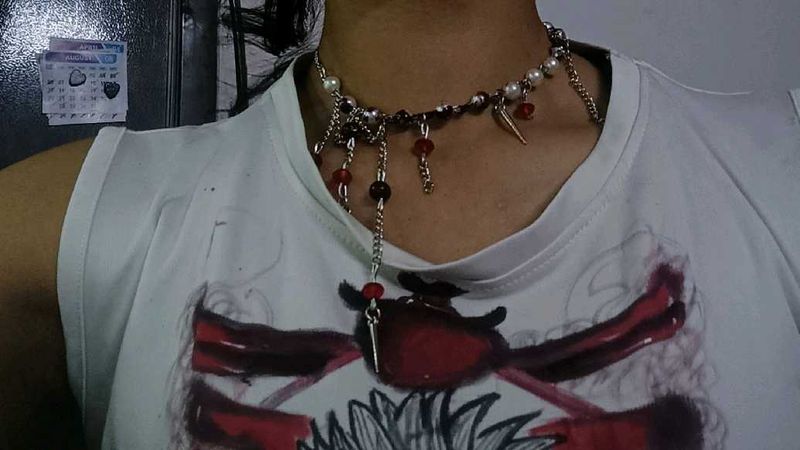 Bloody Vampy Drip Goth Necklace