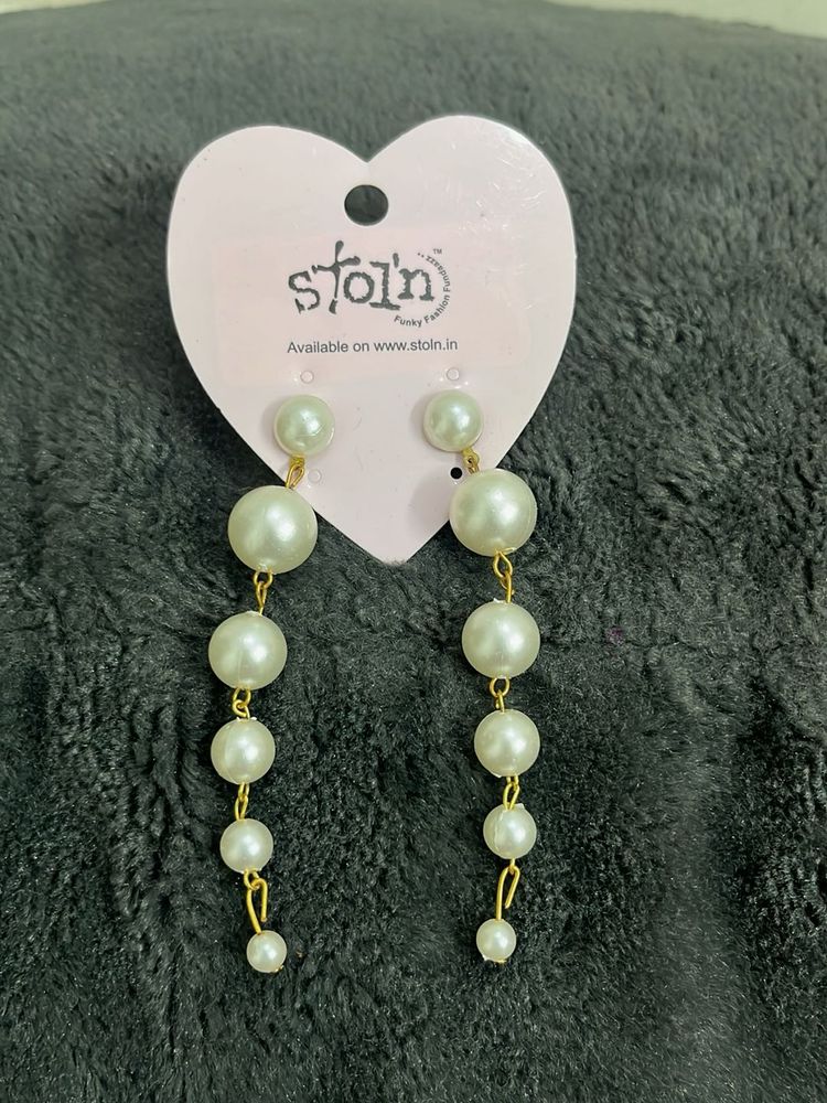 Elegant Pearl Drop Earrings