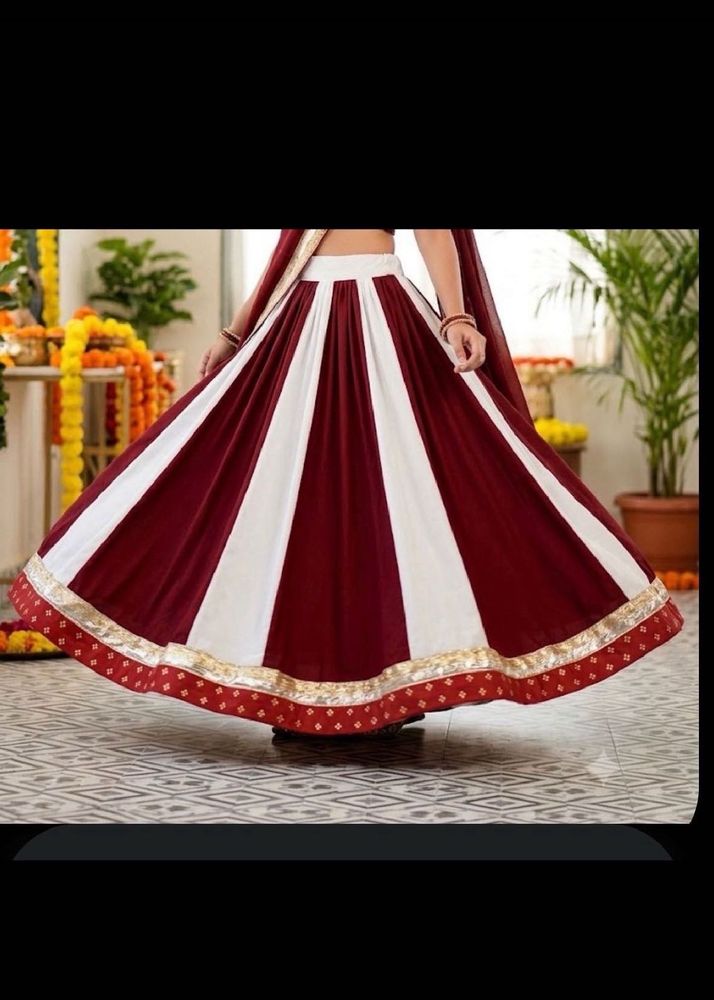 mix colour ghaghra