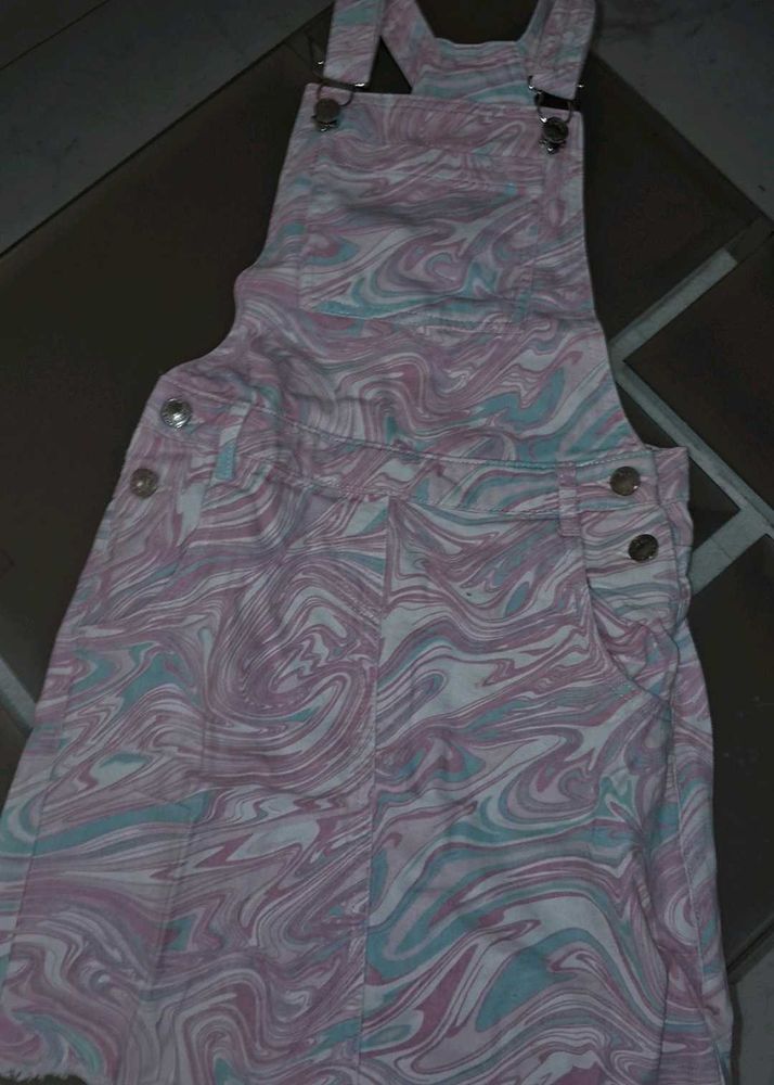 Printed Denim Overalls ✨️🌸🎀