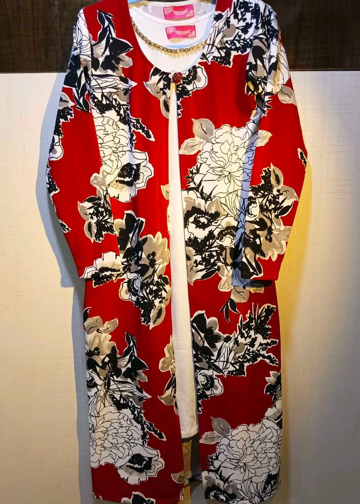 2 Piece Floral Dress Set
