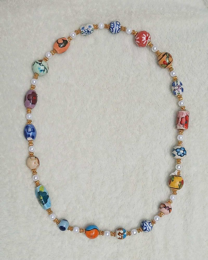 Authentic Chinese Ceramic(Porcelain)Beads Necklace