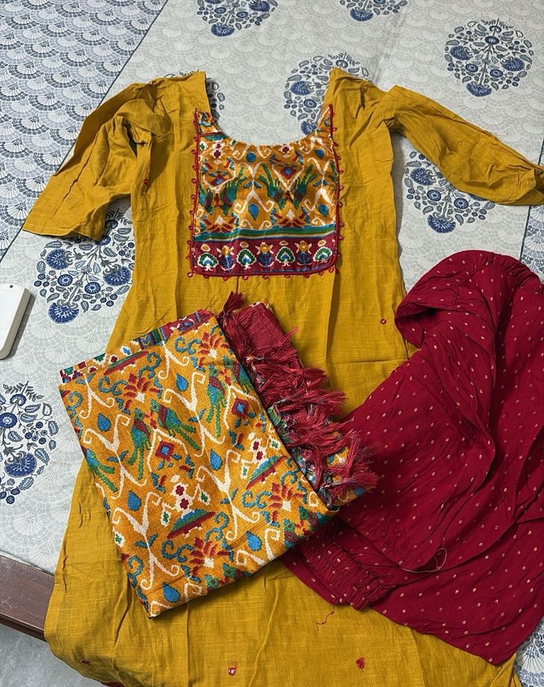 kurti plazo with dupatta