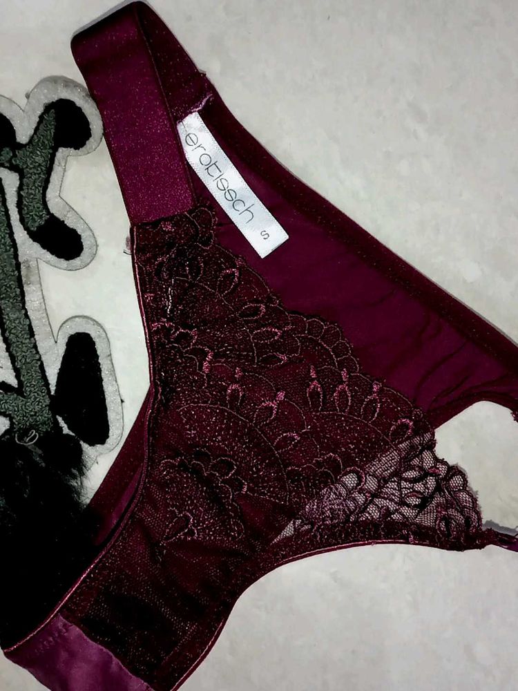 brand new fresh Burgundy Lace Lingerie