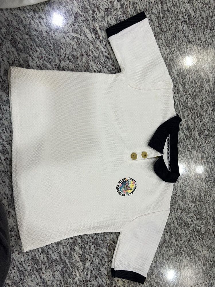 Classic White Polo T-Shirt