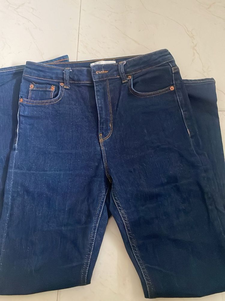 Classic Dark Wash Denim Jeans