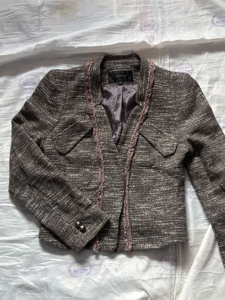 Women's Tweed Blazer Jacket