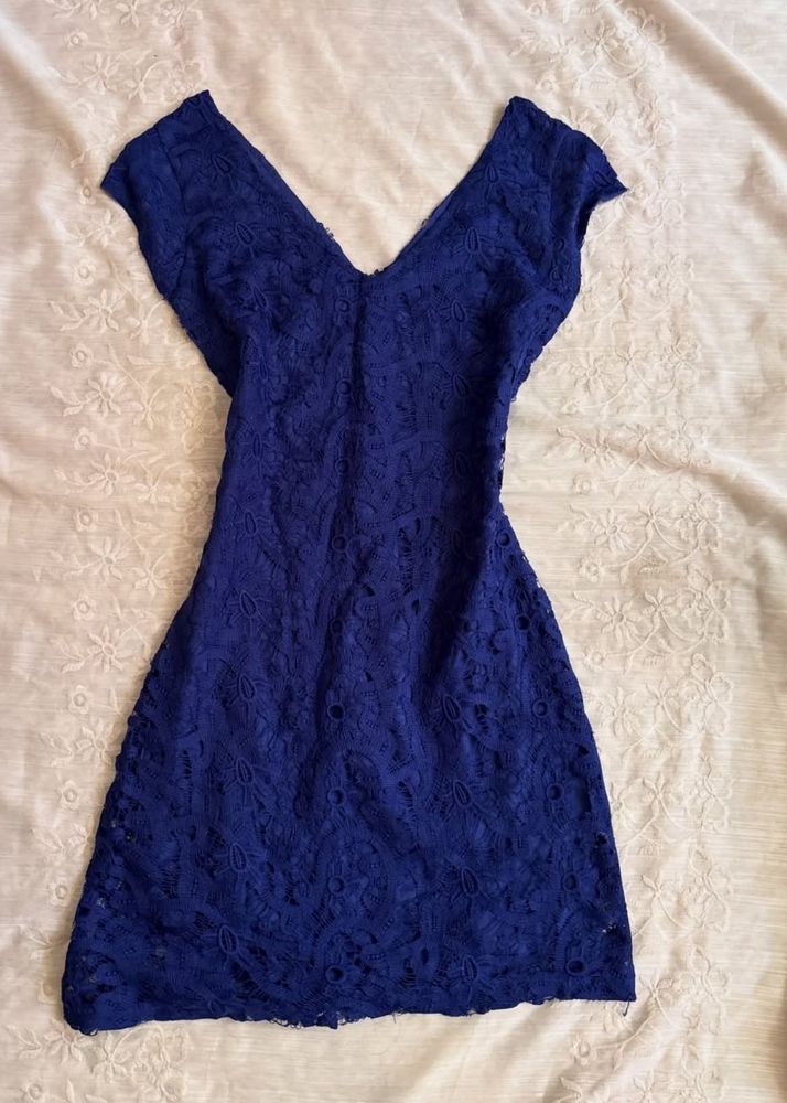 Royal Blue Lace Dress
