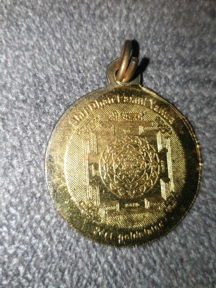 Gold Sri Yantra Laxmi Coin