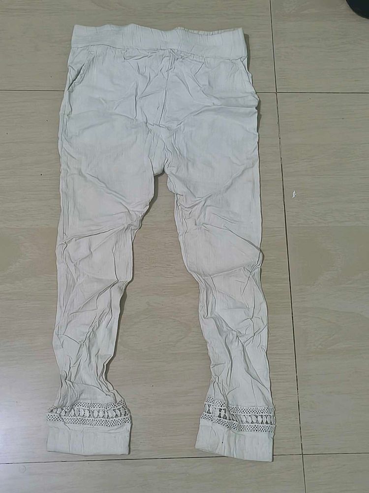 Comfortable White Palazzo Pants