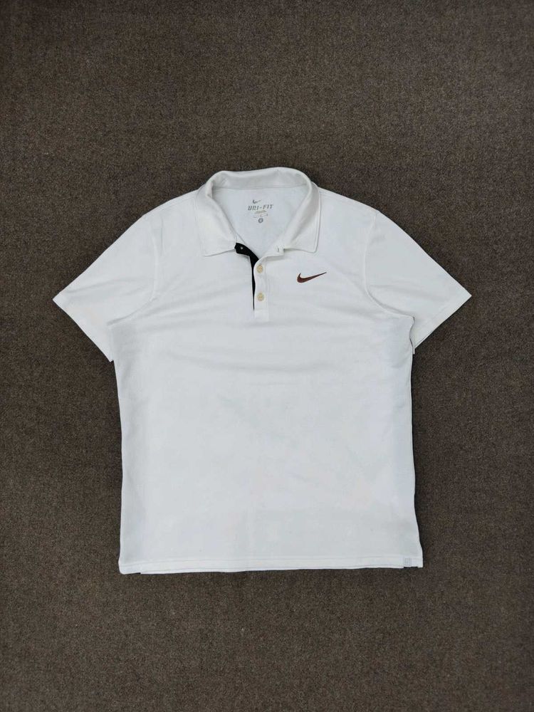 Nike Dri-FIT White Polo Shirt