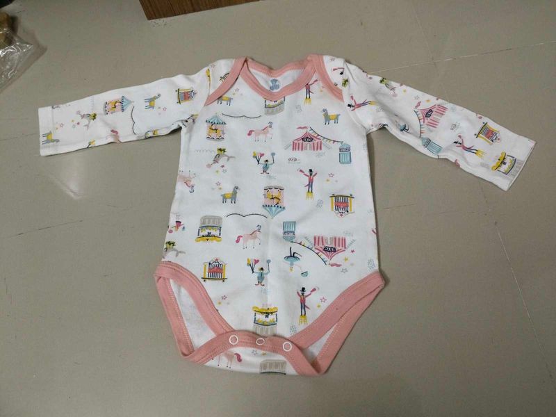 Cute Baby Circus Print Bodysuit