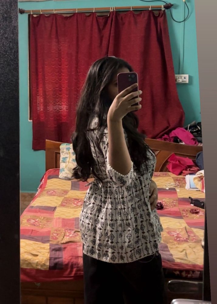 Printed Flared Kurti/Top