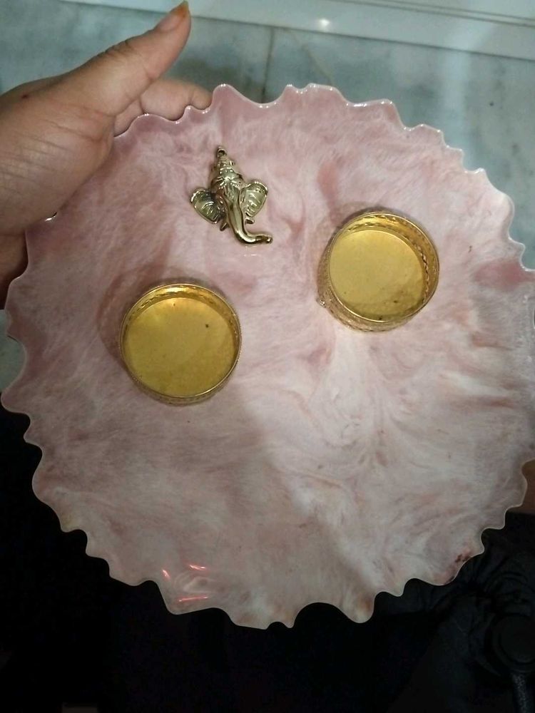 Ganesh ji resin Decorative pooja platter