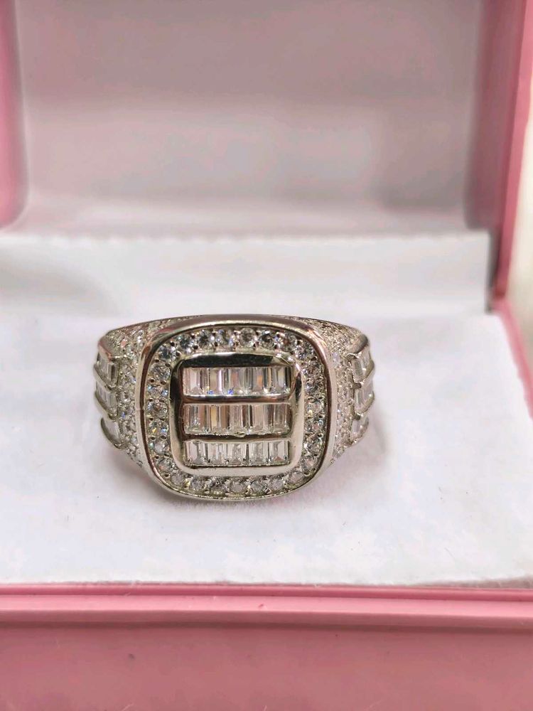 Sparkling Gemstone Ring 925 silver