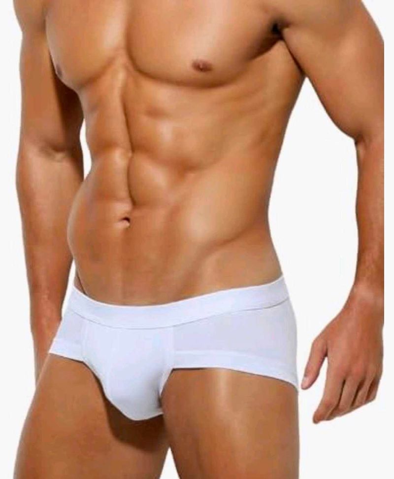 Men's White Trunks Underwear