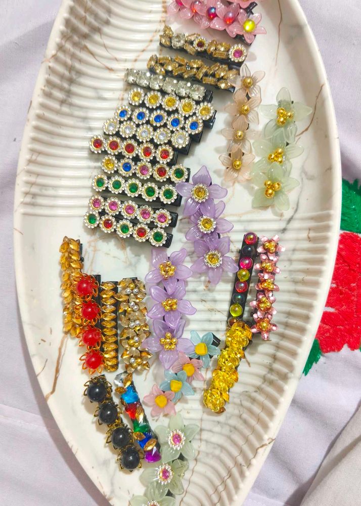 handcrafted Assorted Hair Clips &amp; Barrettes