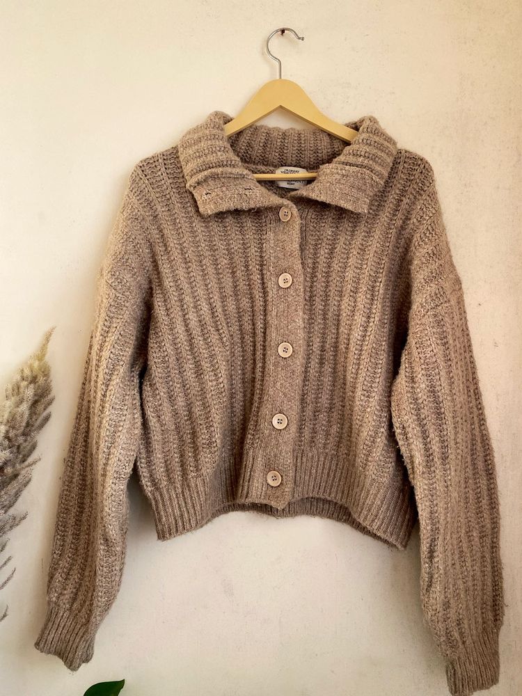 Cozy Knit Button-Up Cardigan