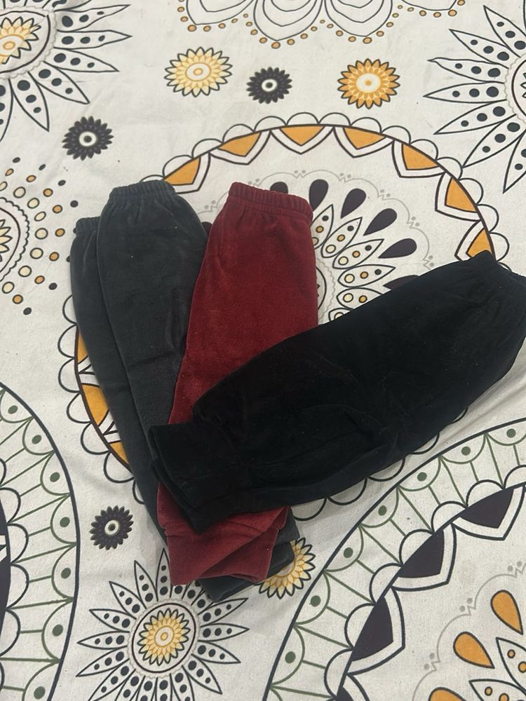 Set of 3 Cozy baby bottoms