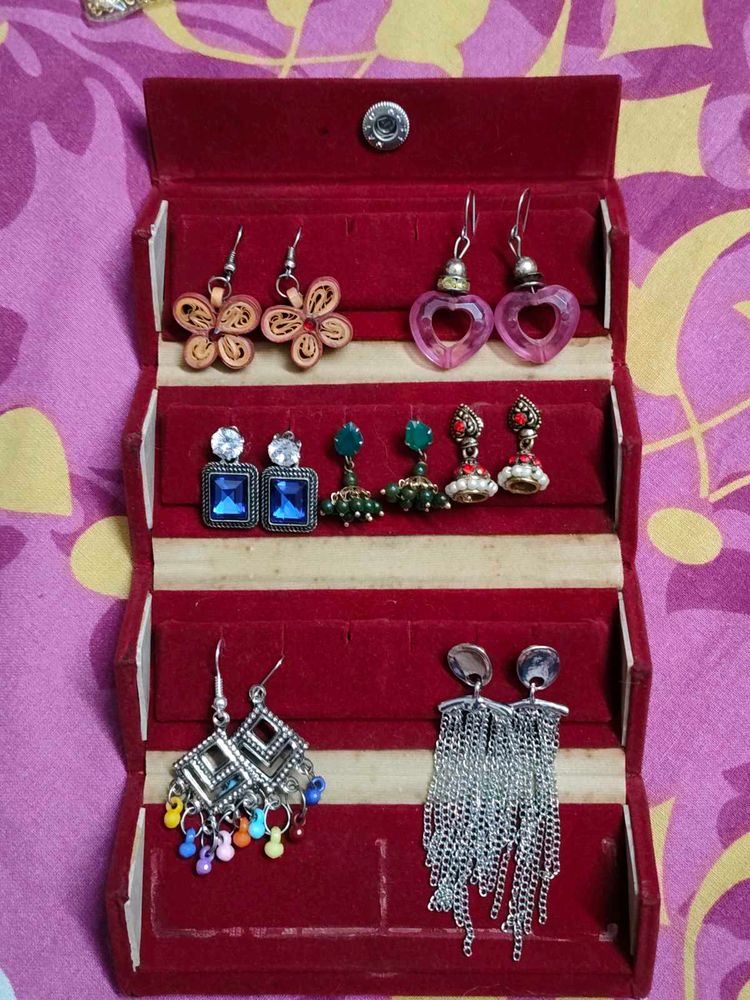 Assorted Dangle Earrings Collection (7)