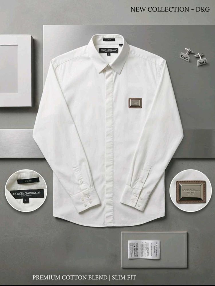 Dolce &amp; Gabbana Men's Slim Fit White Shirt