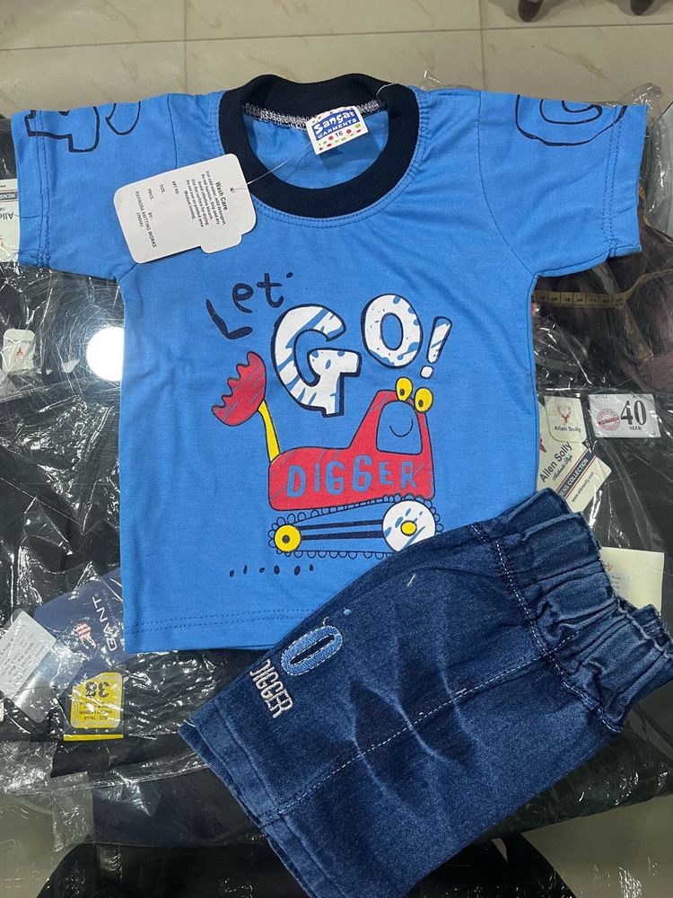 Cute Digger T-Shirt &amp; Shorts Set