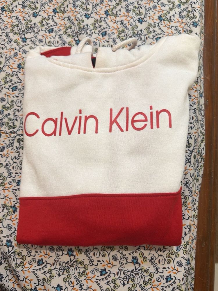 White &amp; Red Hoodie
