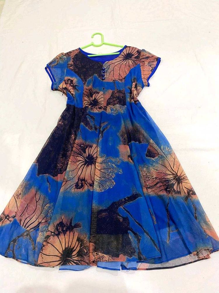 Bohemian Floral Print Midi Dress