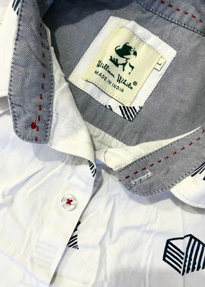 William White Men's Printed Shirt