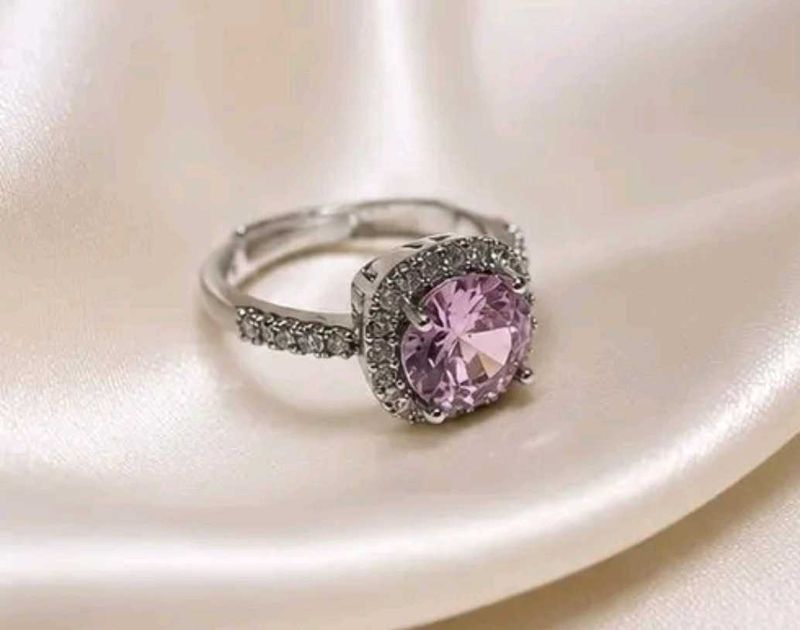 Szn american Elegant Pink Gemstone Ring