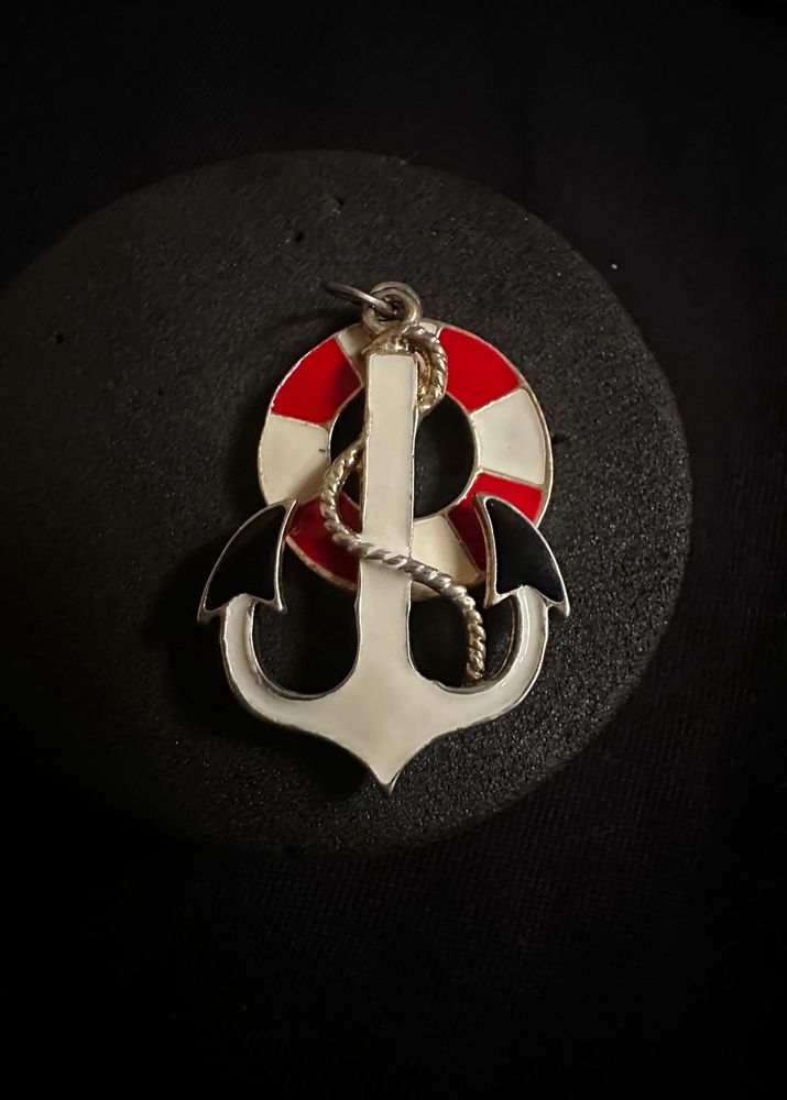 Nautical Anchor &amp; Life Ring Pendant