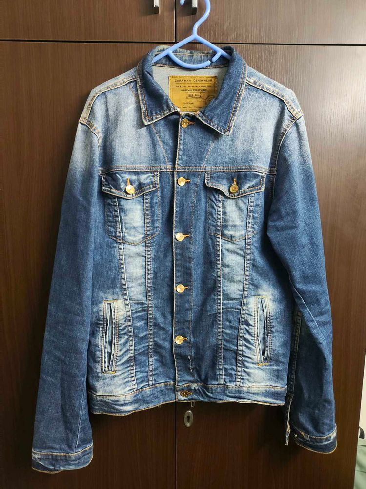 Zara Man Vintage Denim Jacket