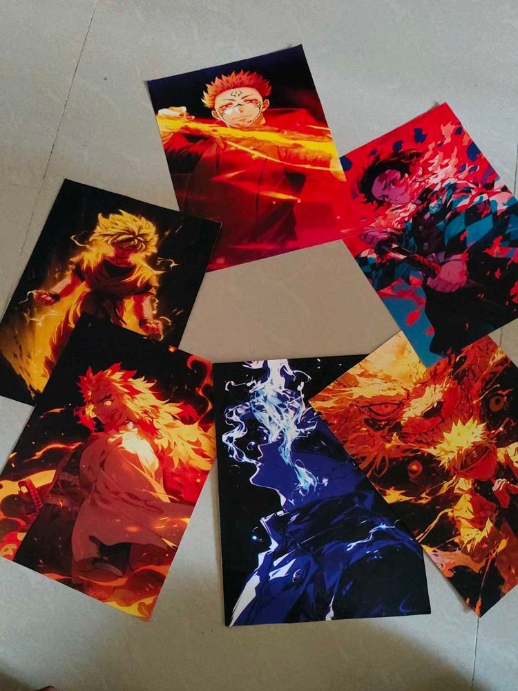 Anime posters -sukuna,gojo, Naruto, rengoku, tanji