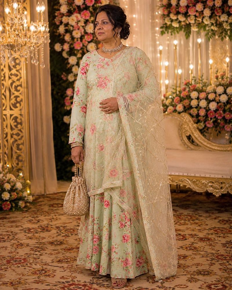 Elegant Floral Kurta Set with Dupatta