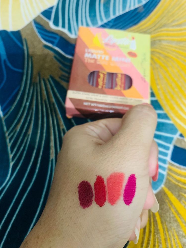 Mini Matte Lipstick Swatches