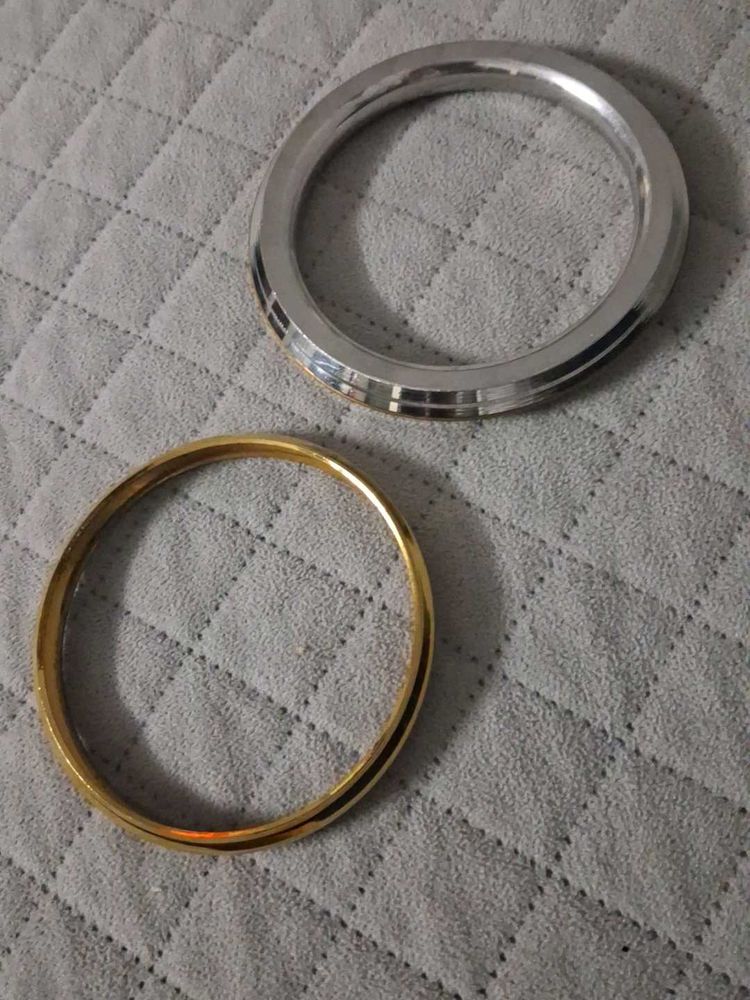 Stylish Gold &amp; Silver kada Set for men