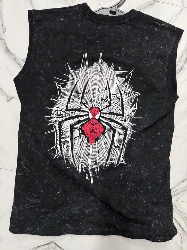 Spider-Man Graphic Sleeveless T-Shirt