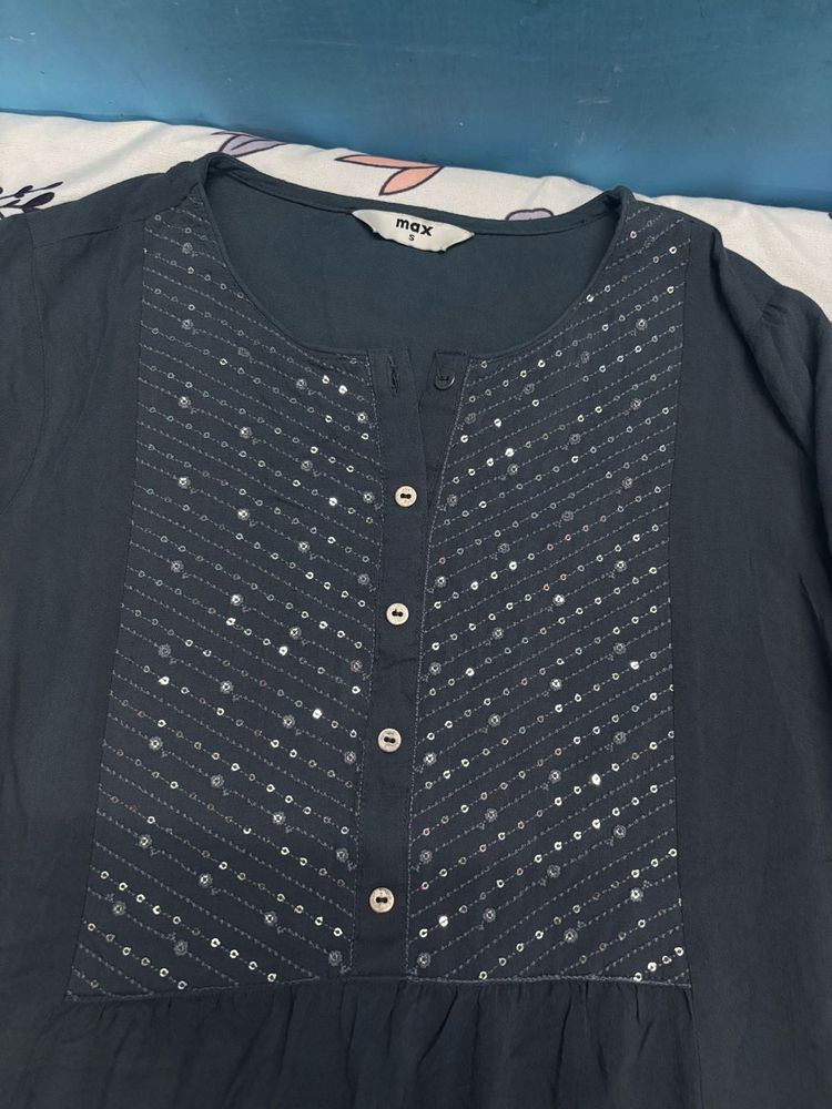 Elegant Black Kurta