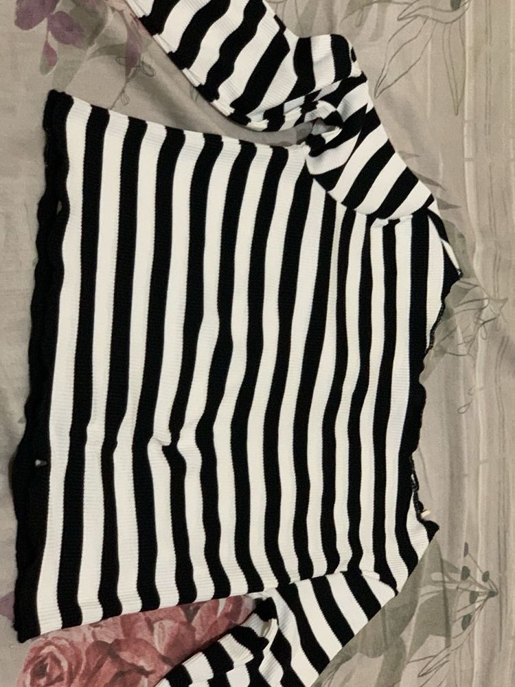 Striped Off-Shoulder Top